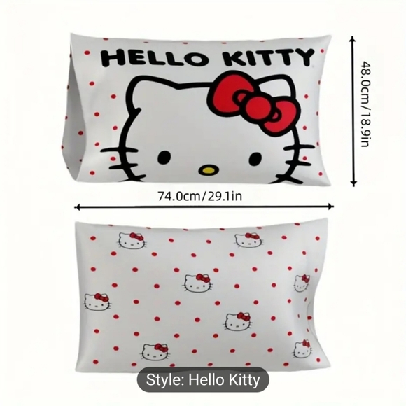 SANRIO Hello Kitty Plush Pillowcase Only One Pillowcase New - Picture 2 of 8